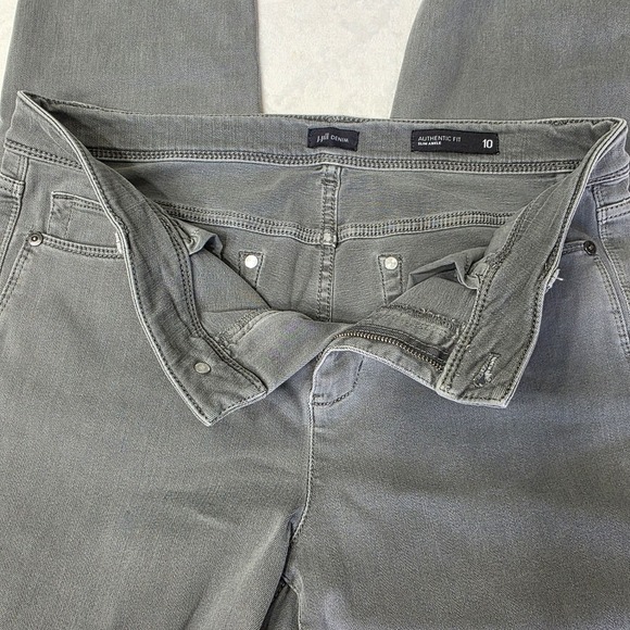 J. Jill Denim Authentic‎ Fit Slim Ankle Jeans Gray 10 - Picture 9 of 11